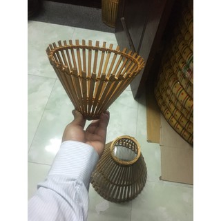 Chao đèn dạng nơm tre trang trí quán cafe nhà hàng khách sạn