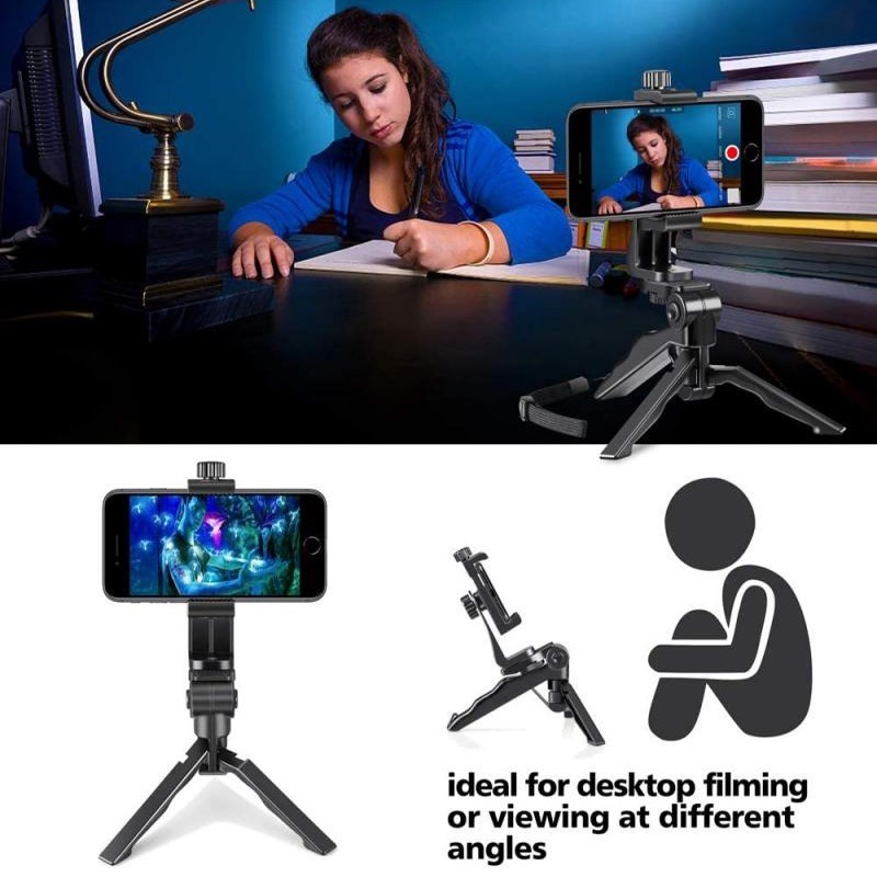 Amorus Universal Mobile Phone Holder Tripod Stand