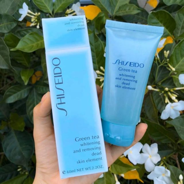 👄Gel Tẩy Tế Bào Chết Và làm trắng Da Mặt Shiseido Green Tea 60ml