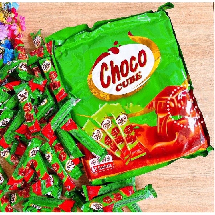 [Hàng Chính Hãng]Thanh 5 viên kẹo choco cube HongKong siêu ngon