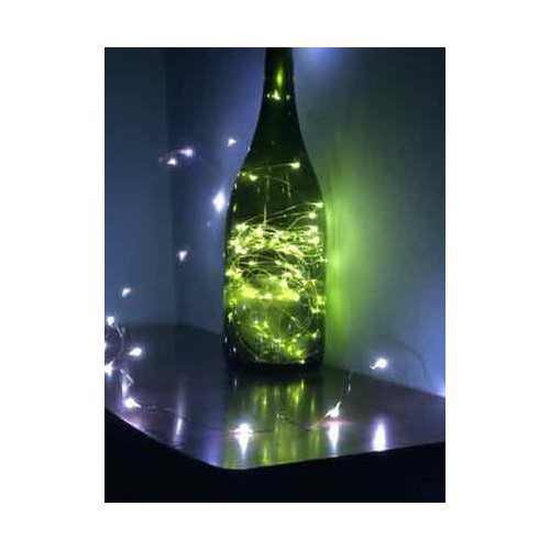 Dây đèn led trang trí fairy light đom đóm 4 màu thả trần phòng ngủ dùng pin AA