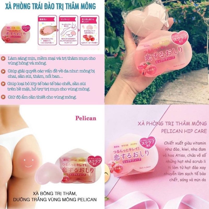 Combo Giảm Thâm, Dưỡng Da Đều Màu Pelican (Xà Phòng Tắm Giảm Thâm Mông 80g + Xà phòng giảm thâm nách 100g) | BigBuy360 - bigbuy360.vn