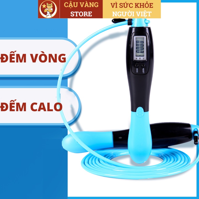 Dây nhảy giảm cân CẬU VÀNG đếm số vòng, có màn hình điện tử tính calo