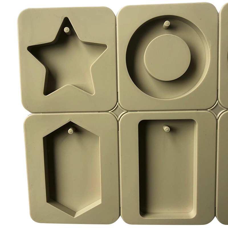 Khuôn Silicone Cấp Thực Phẩm 6 Ngăn Làm Sáp Thơm DIY