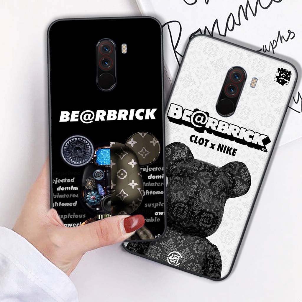 Ốp lưng điện thoại Xiaomi Pocophone F1 in hình gấu bearbrick đa dạng mẫu mã-hot trend 2022