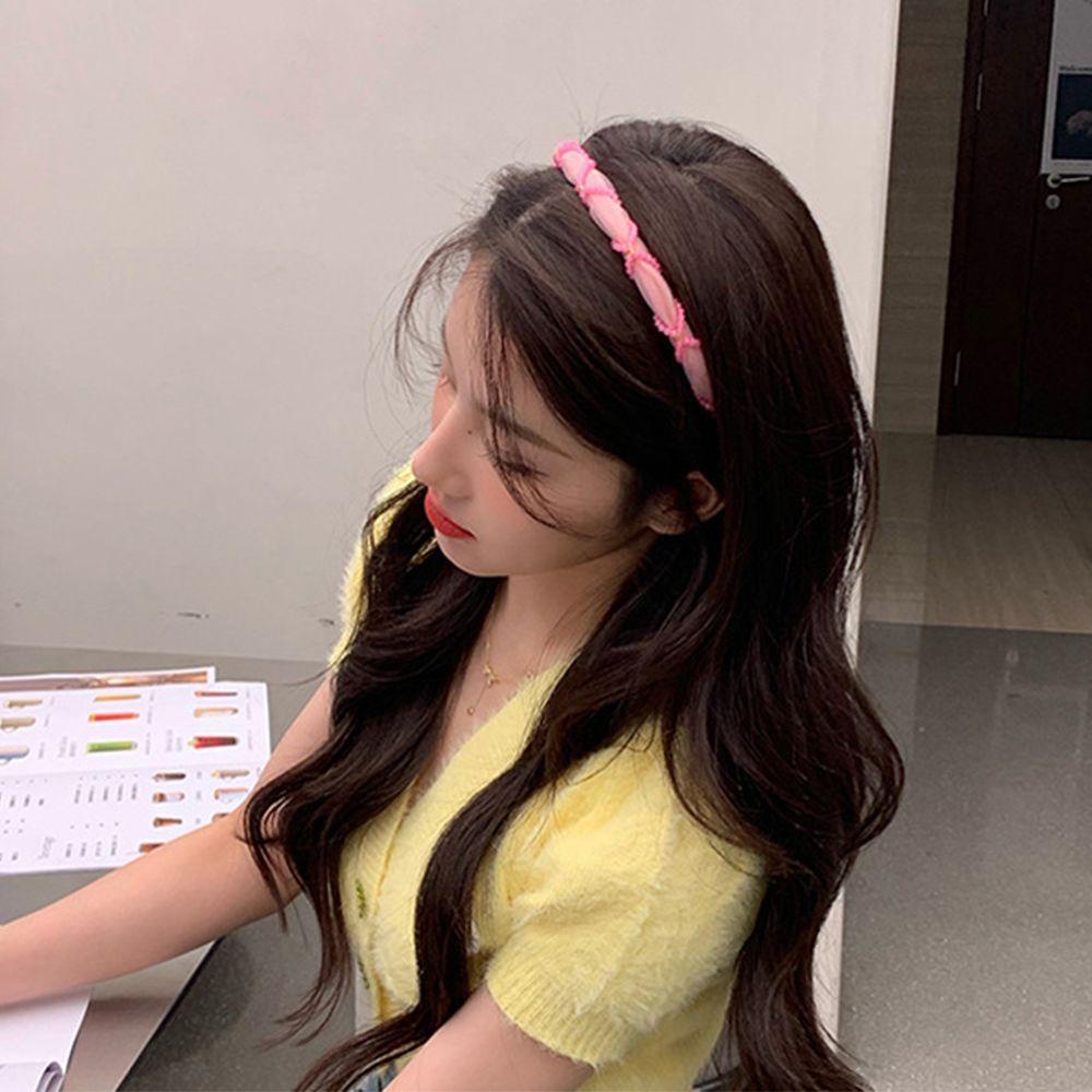 Băng Đô Cài Tóc Đính Hạt Nhiều Màu Sắc Phong Cách Hàn Quốc Sang Trọng