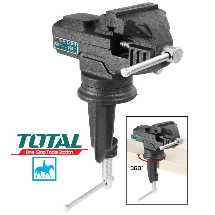 60mm Êtô kẹp mâm xoay kẹp bàn Total THT6126