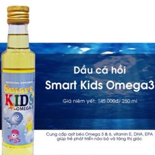 Dầu cá hồi Smart Kids Omega-3 (250ml)