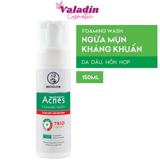 Sữa rửa mặt tạo bọt ACNES Ngừa Mụn Foaming Wash Clear Acne & Anti-Bacteria 150ml