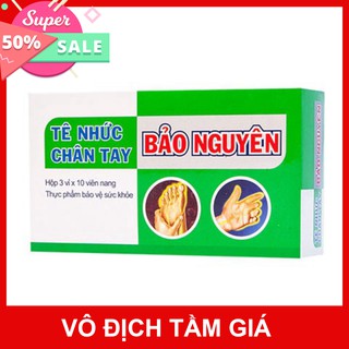 Tê Nhức Chân Tay Bảo Nguyên - Hỗ trợ tăng cường lưu thông khí huyết, trừ phong thấp, giảm tê nhức chân tay