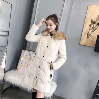 Áo phao nữ dáng dài tiểu thư