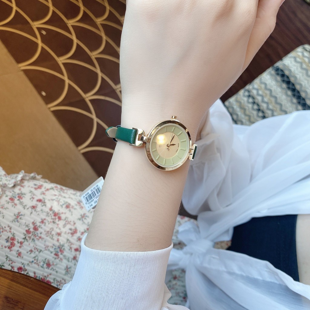 Đồng hồ nữ Julius Hàn Quốc JA-864B dây da (Xanh Rêu) | BigBuy360 - bigbuy360.vn