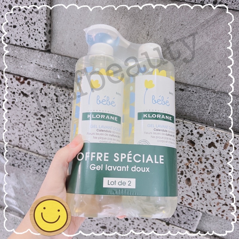 Sữa tắm gội em bé từ sơ sinh Klorane bebe 500ml (nội địa Pháp)-Lafbeauty
