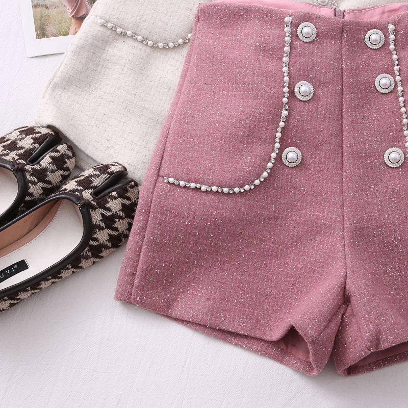 Quần Short Len Dày Dặn Thời Trang Dành Cho Nữ