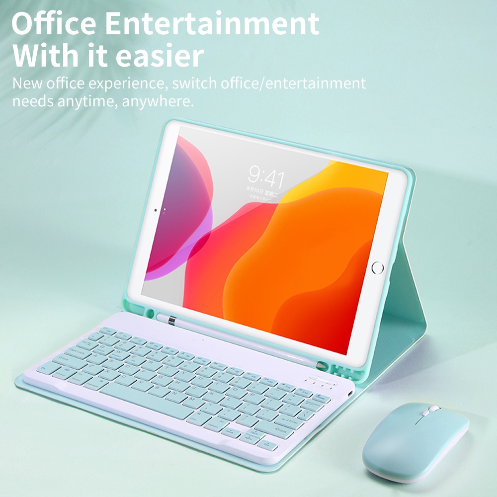 Ốp Máy Tính Bảng TPU Có Bàn Phím Bluetooth Và Ngăn Đựng Bút Cho iPad Pro 12.9 inch 2018 2020 2021