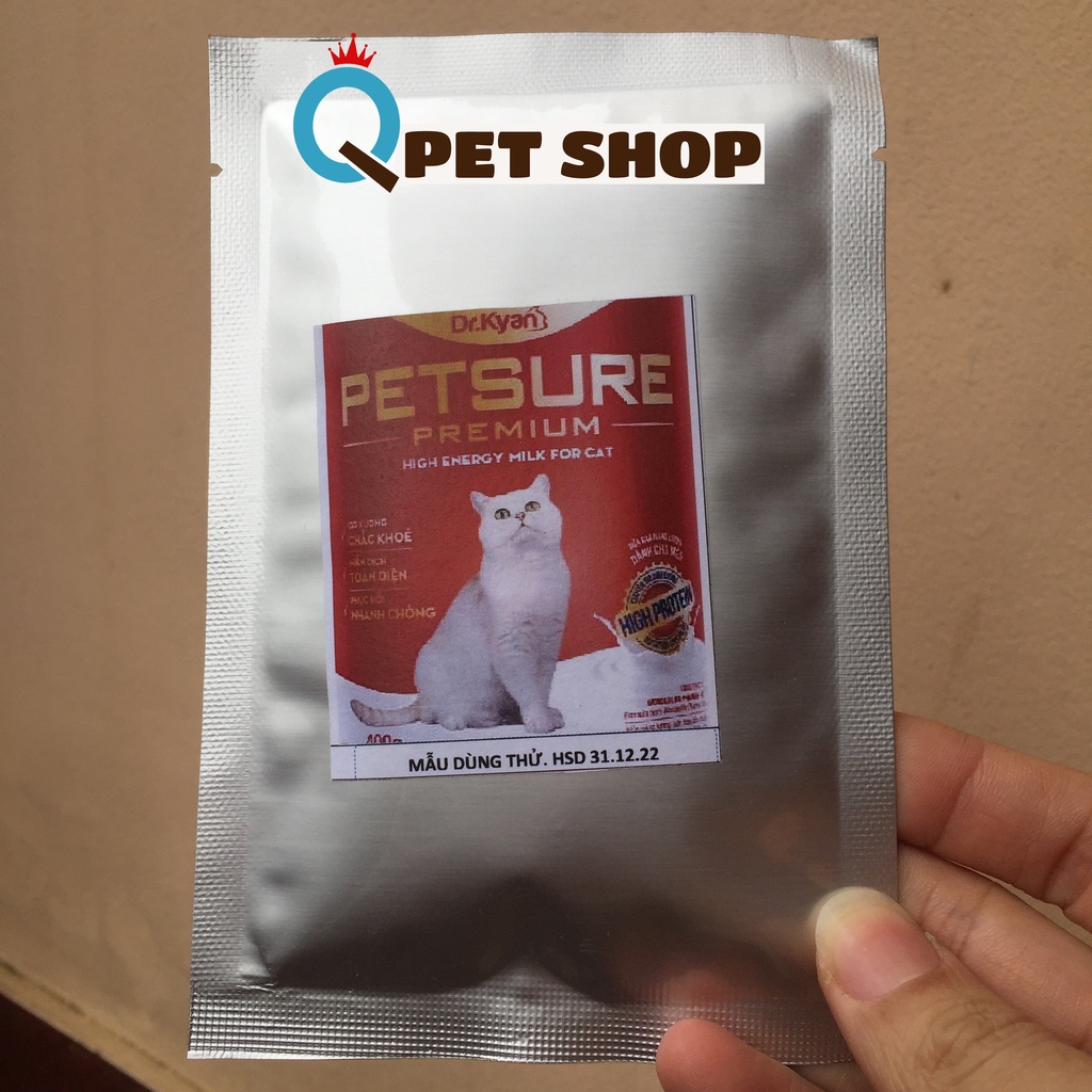 Sữa Bột Dinh Dưỡng Cho Chó Mèo Cao Cấp Petsure Premium - mẫu thử 35g