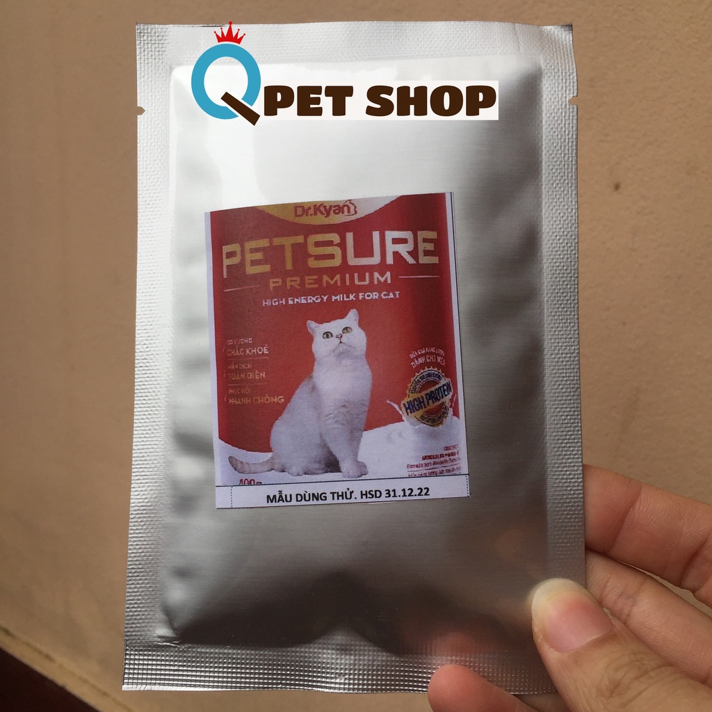 Sữa Bột Dinh Dưỡng  Cho Chó Mèo Cao Cấp Petsure Premium - mẫu thử 35g