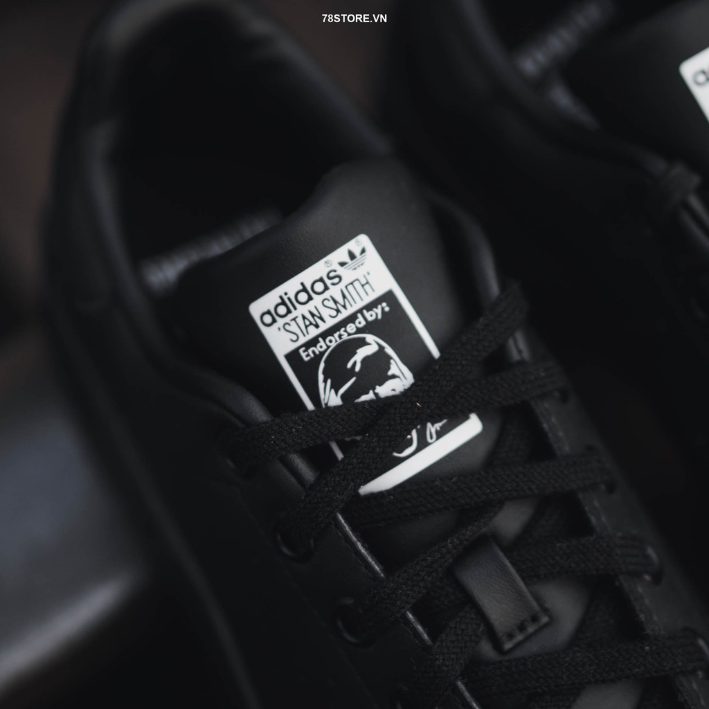 (Authentic 100%) Giày Sneaker Nữ adidas Stan Smith All Black Chính Hãng