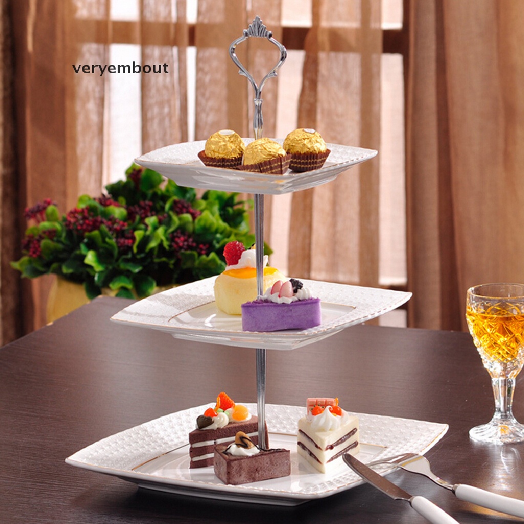 Giá Đỡ Trưng Bày Bánh Cupcake 2 / 3 Tầng Bằng Acrylic Trong Suốt Trang Trí Tiệc Cưới