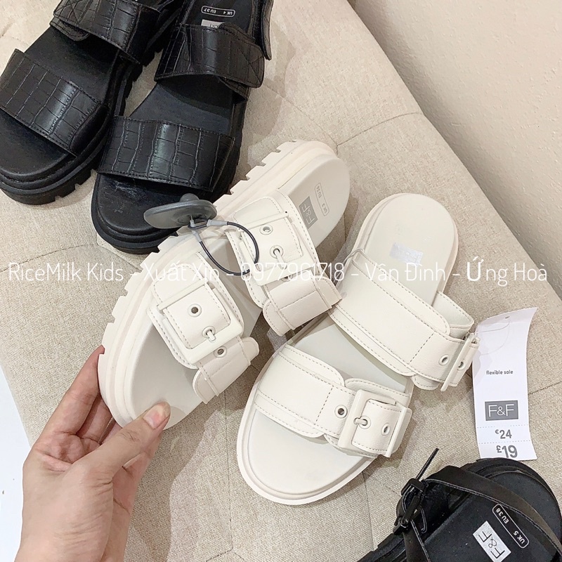 Sandal đế bằng F&F xuất dư xịn 3 màu có big size