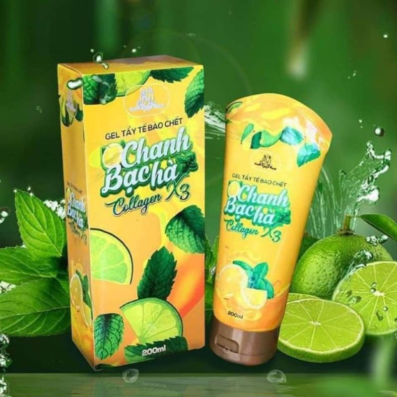 Tẩy Tế Bào Chanh Bạc Hà Collagen X3 T h a n h lí d ate 200725