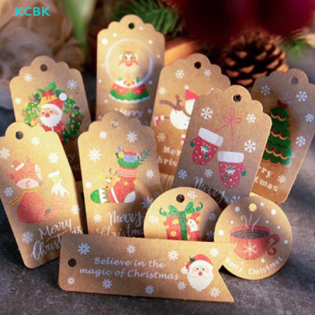 Set 50 Thẻ Tag Giấy Trang Trí Giáng Sinh