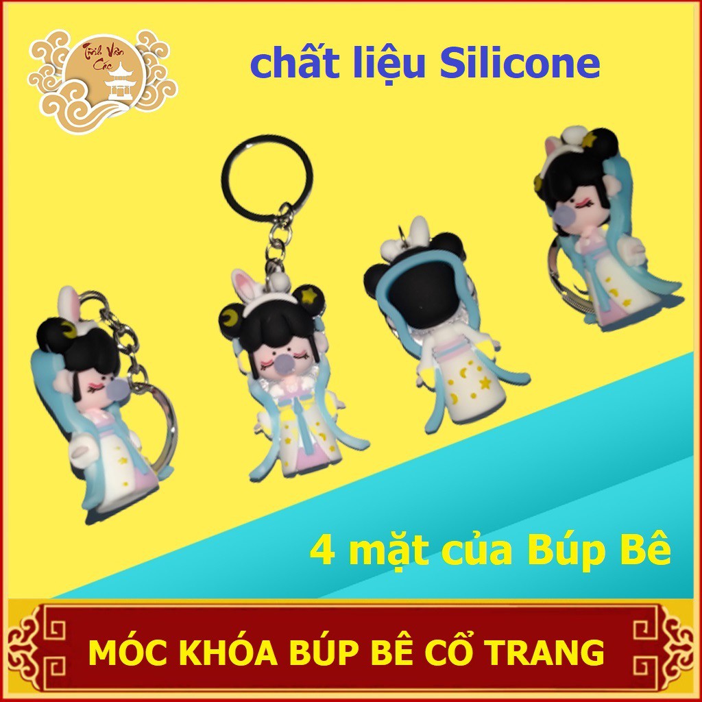 Móc chìa khóa búp bê Thỏ Ngọc cổ trang Tĩnh Vân Các