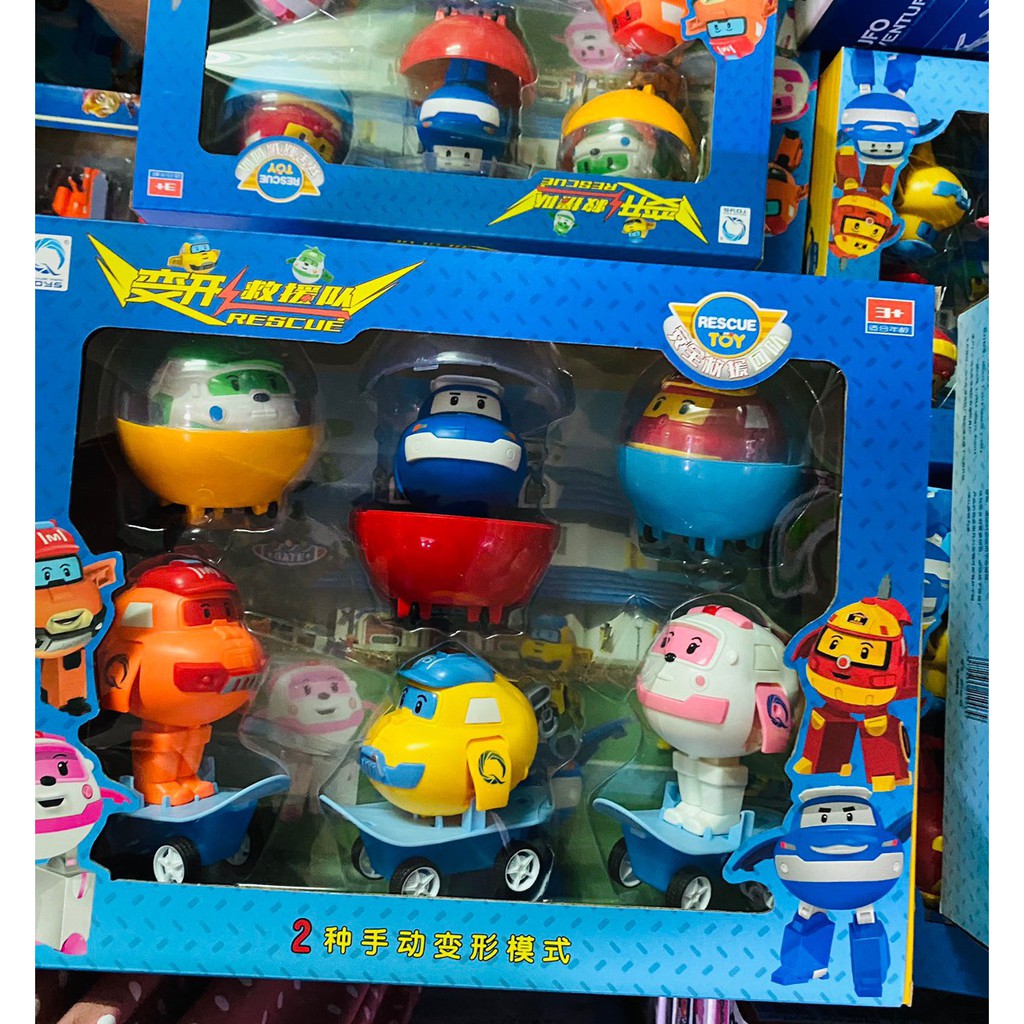 đồ chơi đội bay gia đình ROBOCAR POLI xe trượt cho các bé