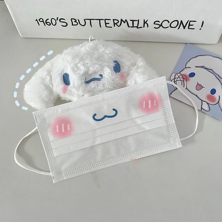 Set 10 Khẩu Trang In Hình Cinnamoroll Sanrio Cute