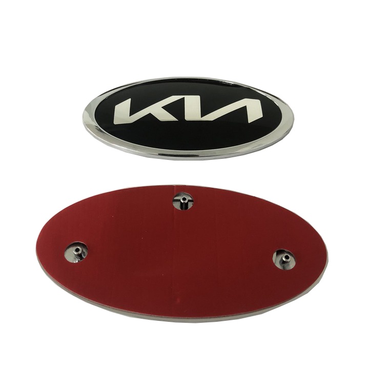 Logo biểu tượng trước và sau xe ô tô KIA - Chất liệu nhựa ABS