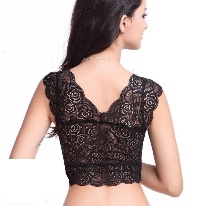 ÁO BRA REN HOA HỒNG CÁNH TIÊN