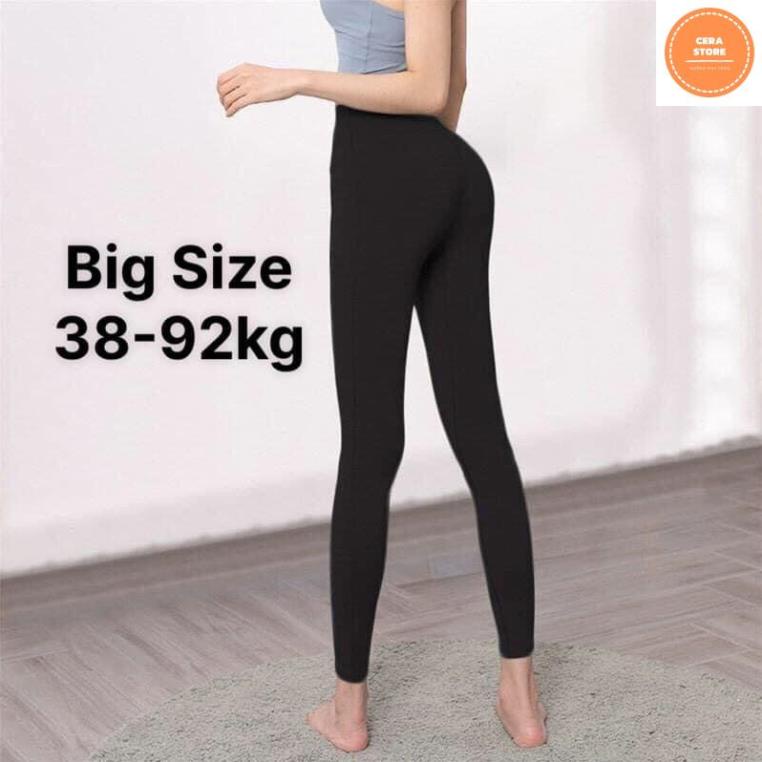 Quần Legging Túi Zip Cotton Siêu Co Dãn Tôn Dáng Bigsize- Cera store