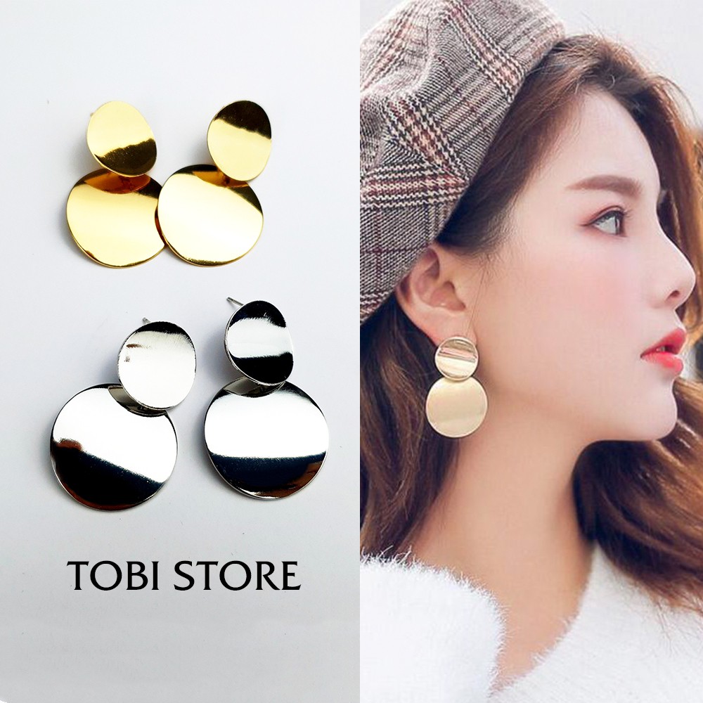 Ảnh shop chụp - Bông tai nữ hình học bản to phong cách cá tính trẻ trung TB291 - TOBI'SHOP | BigBuy360 - bigbuy360.vn