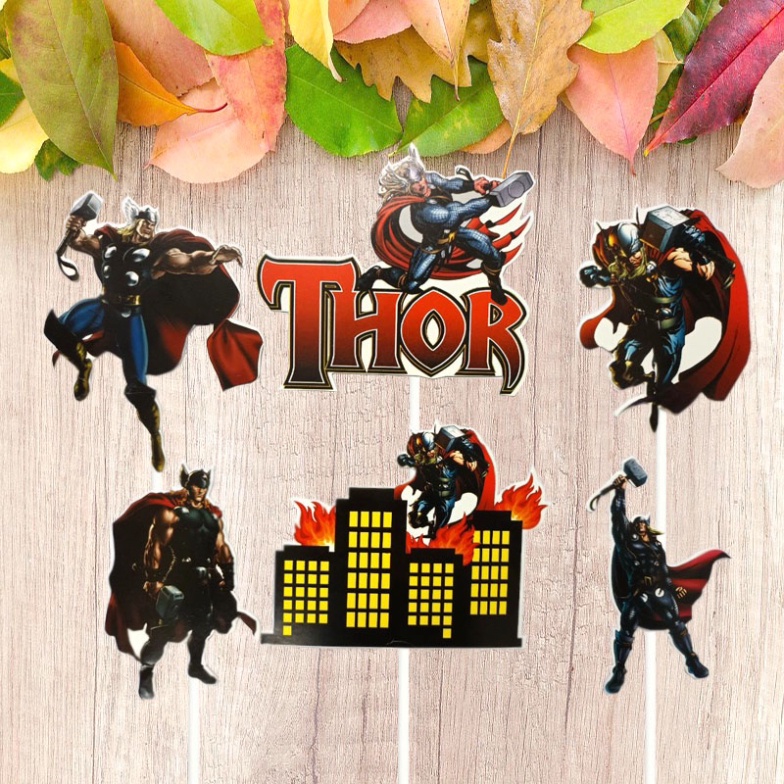 đồ cắm bánh kem sinh nhật [FREESHIP❤️] tổng hợp các set giấy cắm siêu nhân nhện