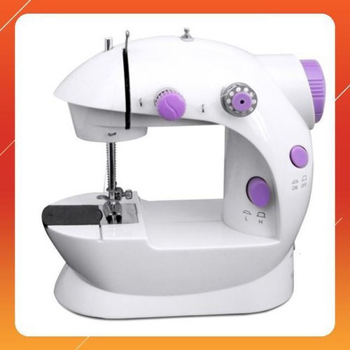 Máy may mini gia đình Machine 202 CMD (trắng phối tím) .