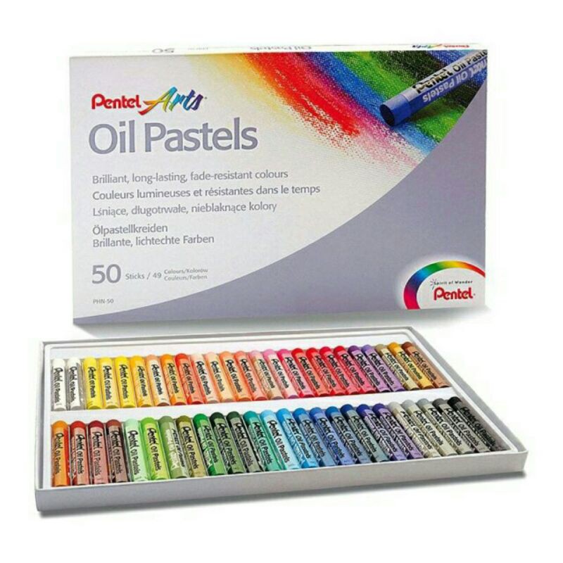 [Mã LIFEBOOK2 giảm 10% đơn 0Đ] (SẴN)Màu sáp dầu Pentel Oil Pastels, Bút sáp màu dầu (màu vẽ mĩ thuật)