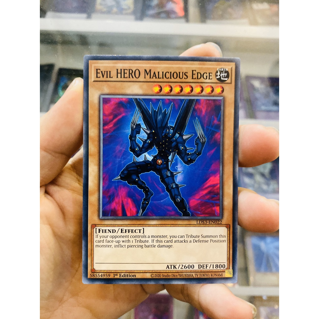 Thẻ Bài YugiOh! Mã LDS3-EN022 - Evil HERO Malicious Edge - Common - 1st Edition