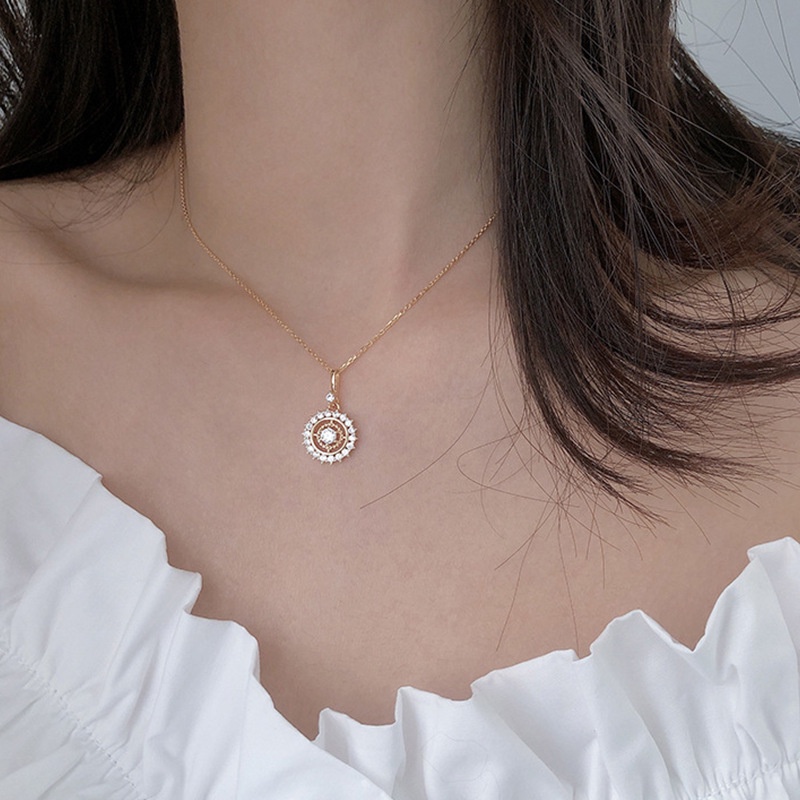 vòng cổ hình học đính đá huyền bí phong cách sang trọng