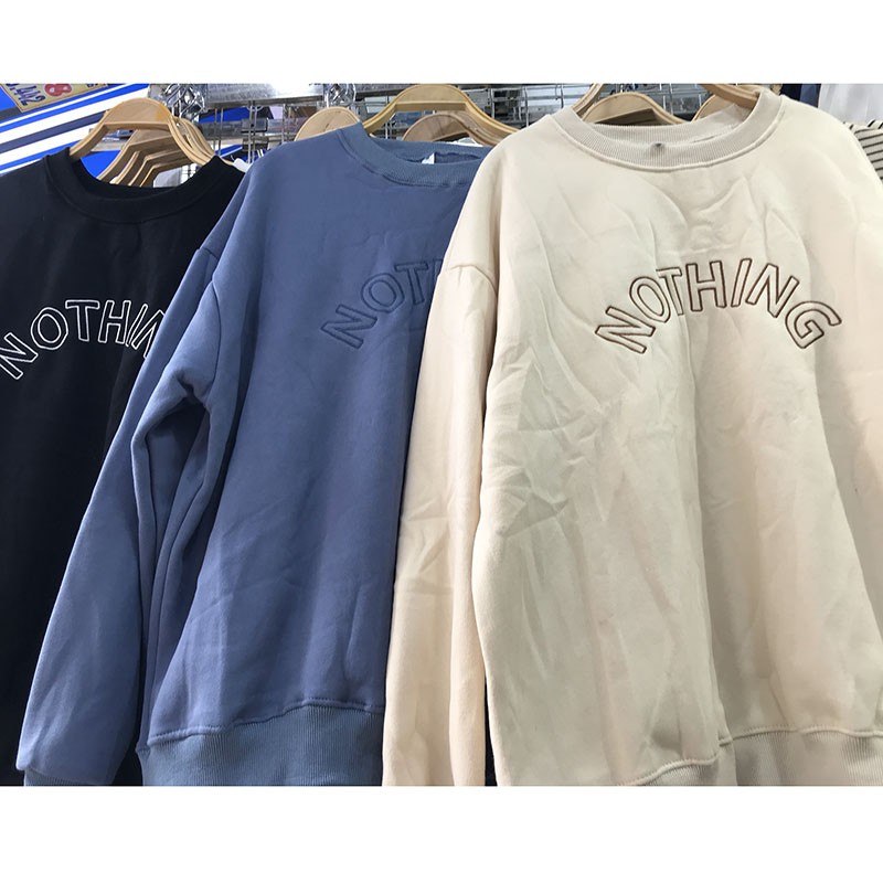 Áo Hoodie Nỉ Bông Không Mũ Thuê Chữ Nothing Mẫu Mới M064 -Violet_Store | BigBuy360 - bigbuy360.vn