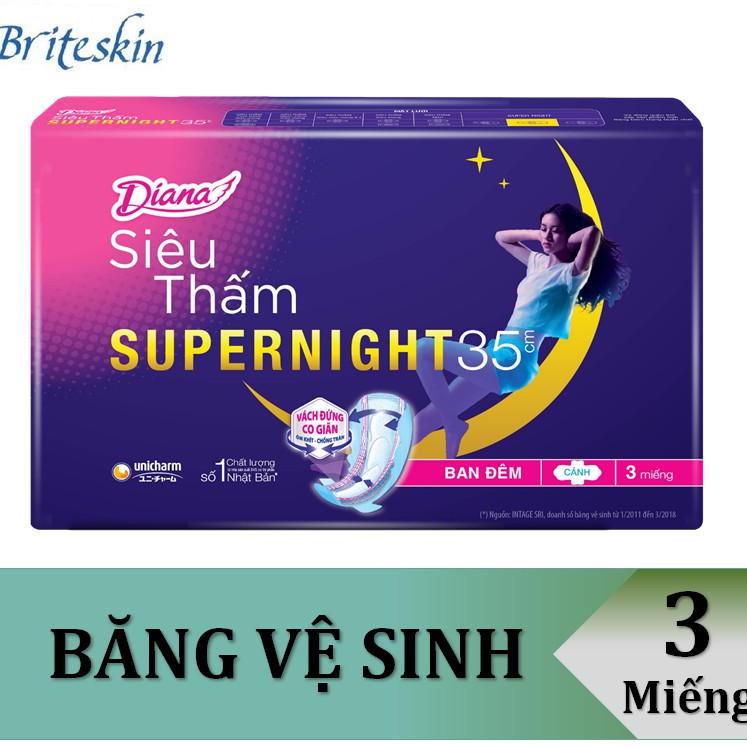 Băng Vệ Sinh Ban Đêm Diana Siêu Thấm Super Night & Sensi Night