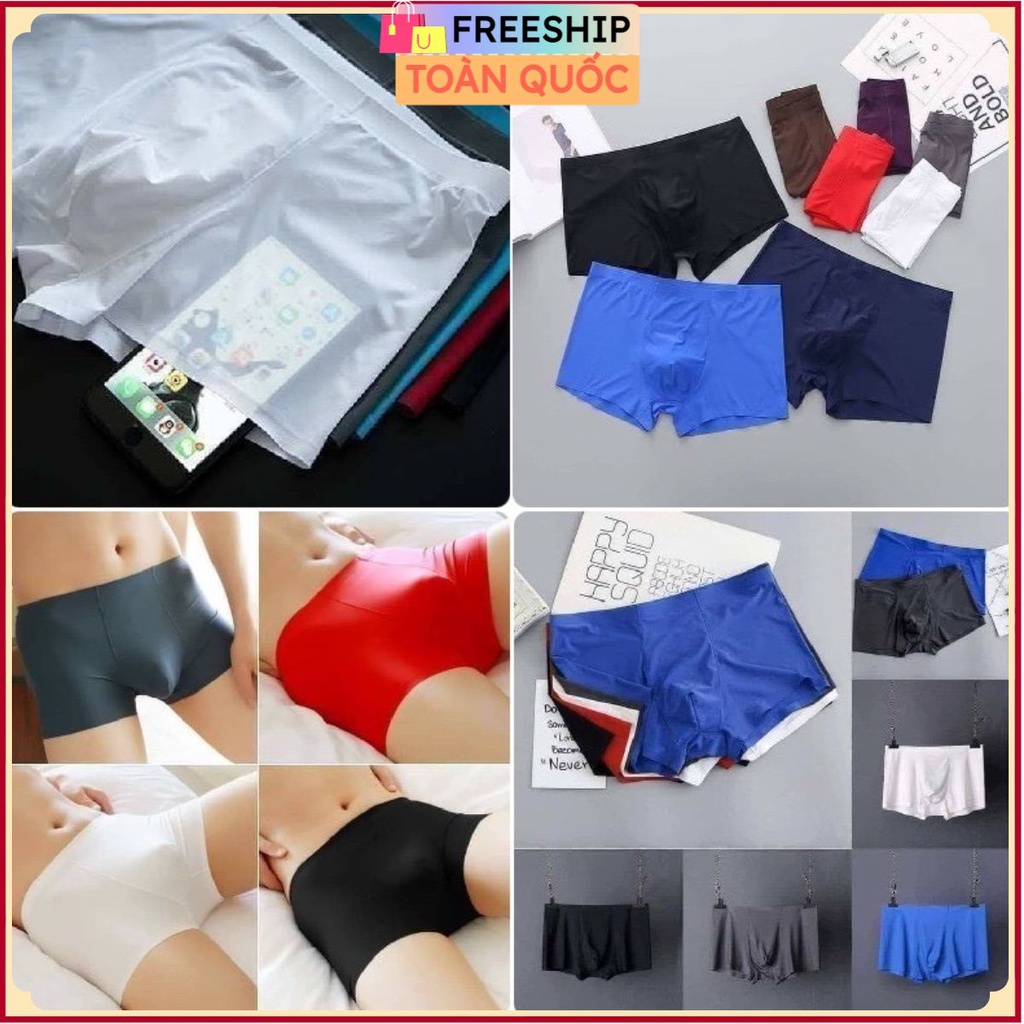 QUẦN LOT NAM THÔNG HƠI - HỘP 5 CHIẾC - SỊP NAM TAM GIÁC HÀNG XUẤT KHẨU - QUÂN SIP ĐÙI FREESIZE 50-85KG - SIP NAM CAO CẤP