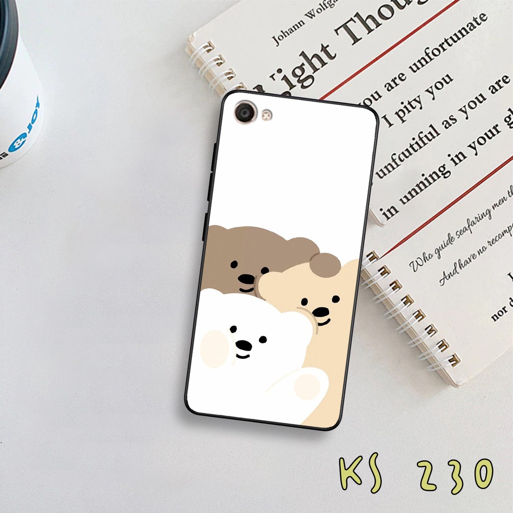 Ốp lưng Vivo Y66 - Vivo Y67 - Vivo Y75 - Ốp in hình gấu bear ngộ nghĩnh