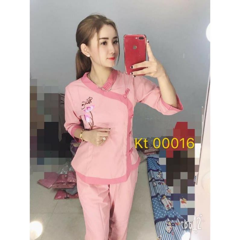 Đồ Lam Đi Chùa - Mẫu Tim phối- Hàng loại 1