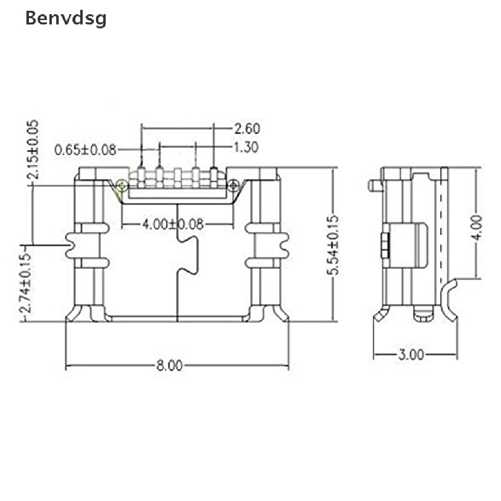 Set 20 Linh Kiện Điện Tử micro USB Type B Girl 5-Pin 180 SMD Chuyên Dụng