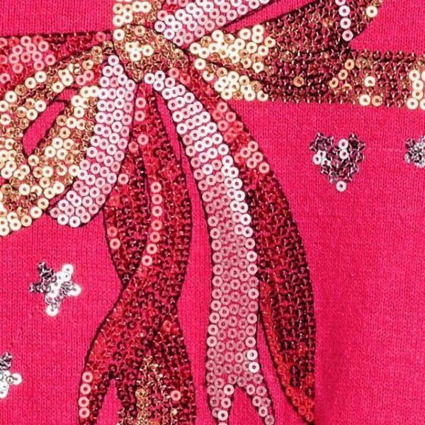 SALE Áo len bé gái đính kim sa hình nơ