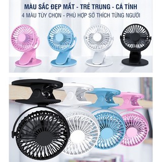[ HÀNG CHÍNH HÃNG ] Quạt để bàn đa năng đế kẹp mini xe đẩy cho trẻ em bé sơ sinh cắm USB sạc tích điện cầm tay