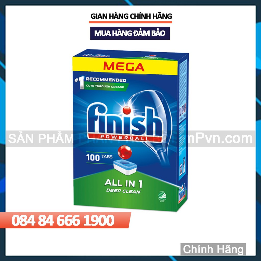 Viên rửa bát Finish All in One dành cho máy rửa chén bát