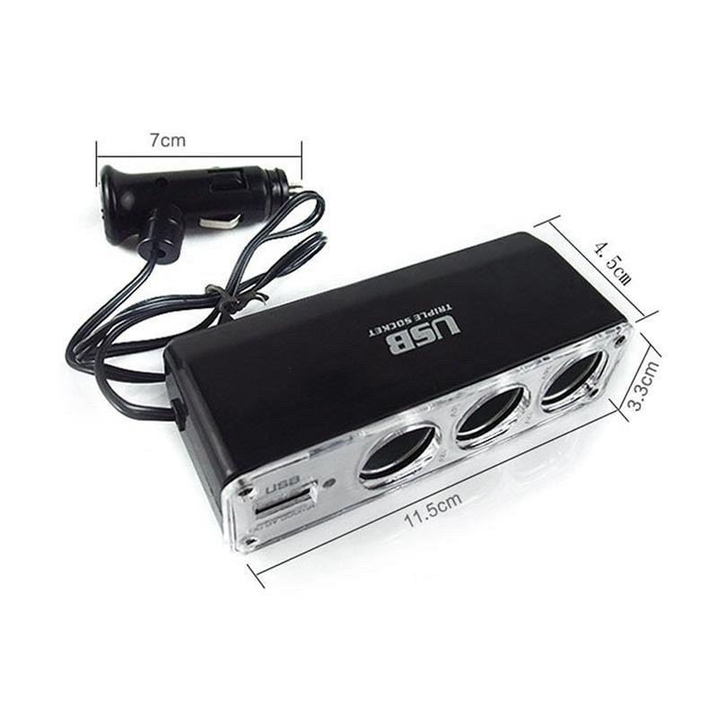 Bộ Chia Nguồn Tẩu Thuốc Gắn Ô tô DC 12-24V
