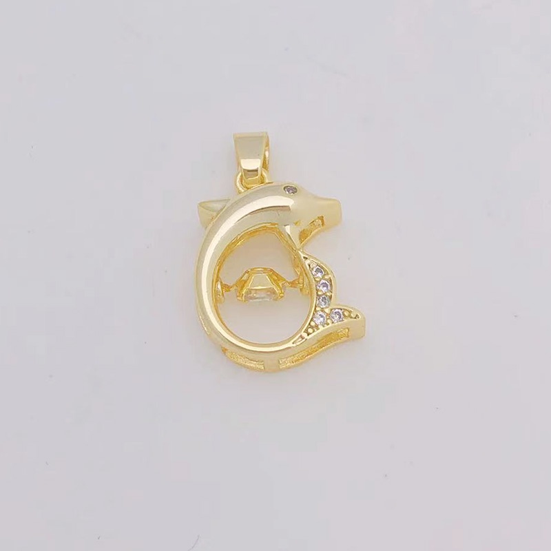 1 Mặt Vòng cổ Mạ Vàng 18K Hình Giọt Nước Không Phai DIY