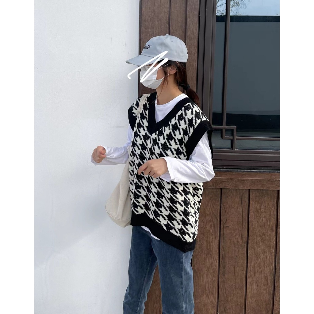 Gile Len Nữ Dáng Rộng, Áo Len Gile GUMAX Thời Trang Cao Cấp Cổ Chữ V FreeSize Kiểu Dáng Hàn Quốc | BigBuy360 - bigbuy360.vn